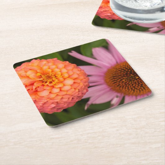 グリーンフィールド·ヴィレッジ·デアボーン·ミシガン。桃 スクエアペーパーコースター (アングル)