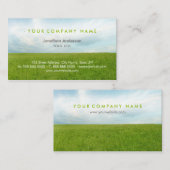 グリーンフィールド 名刺 (正面/裏面)