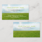 グリーンフィールド 名刺 (正面/裏面)