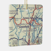 グリーンフィールドMAヴィンテージマップ セラミックオーナメント (右)