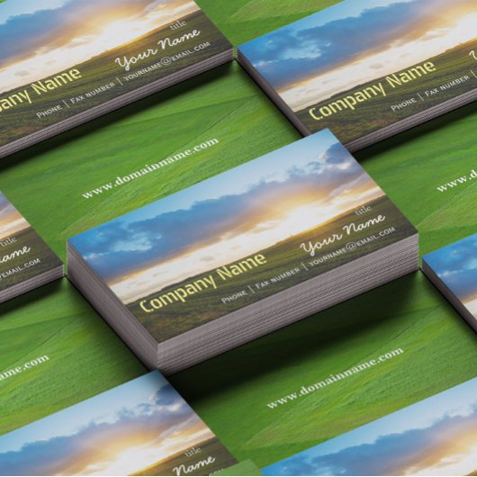 グリーンフィールブルースカイホワイトクラウド自然ファーム 名刺