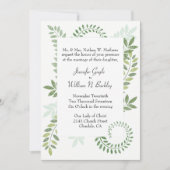 グリーンフェアンの結婚式招待状 招待状 (正面)