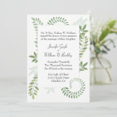 グリーンフェアンの結婚式招待状 招待状 (スタンド正面)