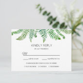 グリーンフェアンの返信カード 出欠カード (スタンド正面)