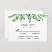 グリーンフェアンの返信カード 出欠カード (正面/裏面)