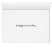 グリーンフェイクグリッター建築誕生日カード (内部横(下))