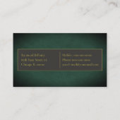 グリーンフェイク名刺 名刺 (裏面)