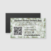 グリーンフェイク金ゴールド大理石磁気名刺 (正面/裏面)