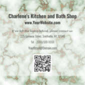 グリーンフェイク金ゴールド大理石 シール (正面)