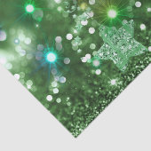 グリーンフェイク《写真》ぼけ味カラフル輝くグリッター 薄葉紙 (詳細)