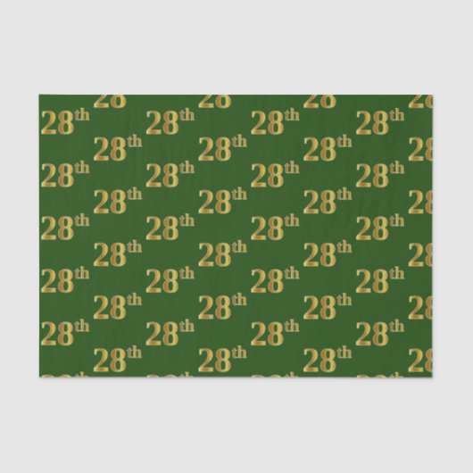 グリーンフェイク、金ゴールド28位(28位)イベント 薄葉紙 (正面)