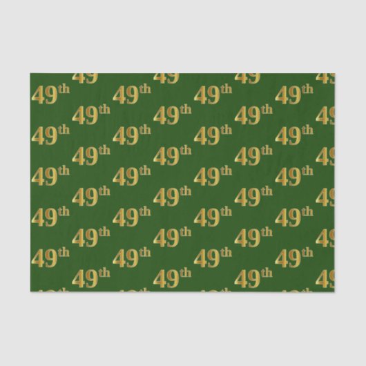 グリーンフェイク、金ゴールド49位（49位）イベント 薄葉紙 (正面)