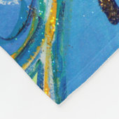 グリーンフェイスガーディアンジェルケモブランケット フリースブランケット (角)