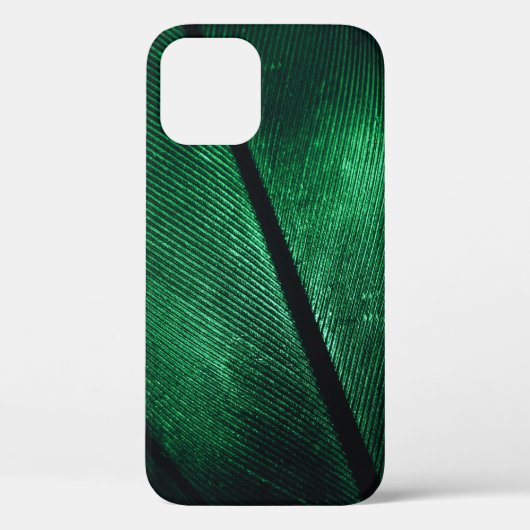 グリーンフェザー、美しいパターンテクスチャ。 Case-Mate iPhoneケース (裏面)