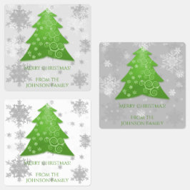 グリーンフェスティバルクリスマスツリーベーキングラベル ラベル