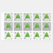 グリーンフェスティバルクリスマスツリーベーキングラベル ラベル (シート)