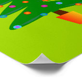 グリーンフェスティバルクリスマスツリー ポスター (角)