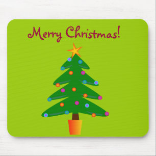 グリーンフェスティバルクリスマスツリー マウスパッド