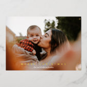 グリーンフェスティバル植物写真金ゴールド 箔シーズンカード (正面)