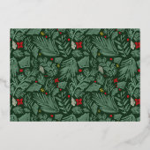 グリーンフェスティバル植物写真金ゴールド 箔シーズンカード (裏面)