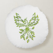 グリーンフェニックスが台頭 ラウンドクッション (裏面)