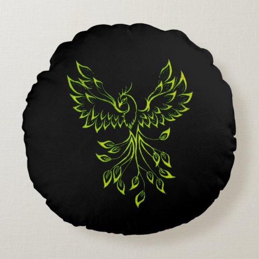 グリーンフェニックスが台頭 ラウンドクッション (正面)