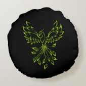 グリーンフェニックスが台頭 ラウンドクッション (裏面)