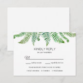 グリーンフェンスの返信カード 出欠カード (正面/裏面)