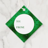 グリーンフォイル水玉模様から フェイバータグ (裏面)