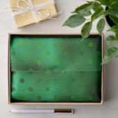 グリーンフォイル水玉模様 薄葉紙 (ギフト)