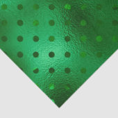 グリーンフォイル水玉模様 薄葉紙 (詳細)