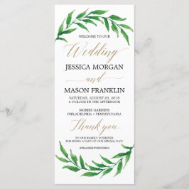 グリーンフォトウェディングプログラム - セレモニープログラム プログラム