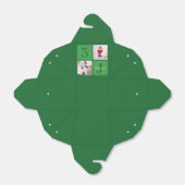 グリーンフォトコラージュパーソナライズされた誕生日パーティー フェイバーボックス (折り畳みなし)