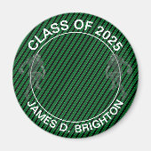 グリーンフォトサッカー卒業 マグネット (正面)