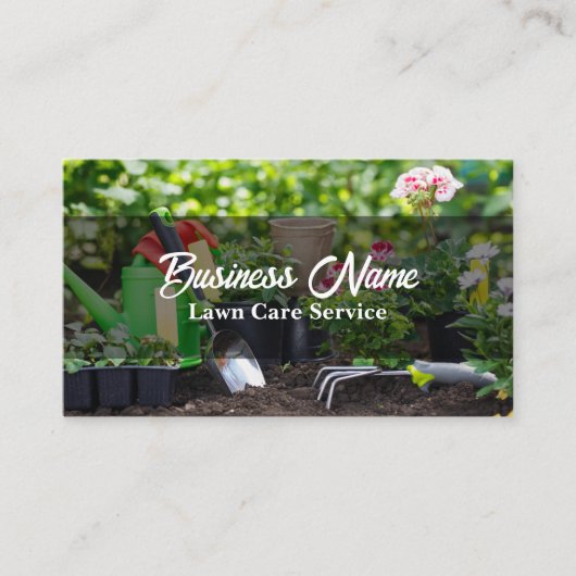 グリーンフォトローン気に造園サービス 名刺 (正面)