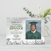 グリーンフォト卒業ディナー招待状 招待状 (スタンド正面)