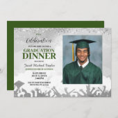 グリーンフォト卒業ディナー招待状 招待状 (正面/裏面)