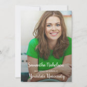 グリーンフォト卒業トランクカレッジドムパーティー 招待状 (正面)