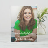 グリーンフォト卒業トランクカレッジドムパーティー 招待状 (スタンド正面)