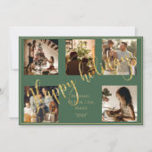 グリーンフォト クリスマス ゴールド ハッピーホリデー (正面)