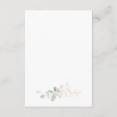 グリーンフォリア クロス ベイビー 洗礼 囲い カード (裏面)