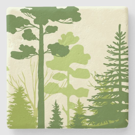 グリーンフォレストの石コースター ストーンコースター (正面)