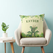 グリーンフォレストウォーターカラーベビードラゴン  クッション (椅子)