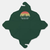 グリーンフォレストサンセットかわいいカスタマイズ可能パーティー フェイバーボックス (見開き)