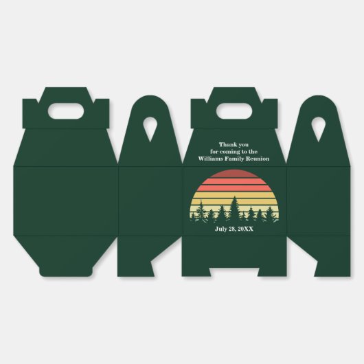 グリーンフォレストサンセットカスタム懇親会パーティー フェイバーボックス (見開き)