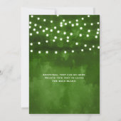グリーンフォレストストリングライト ウェディング招待状 招待状 (裏面)