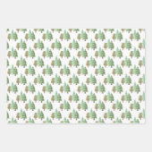 グリーンフォレストツリーズマッシュルーム包装紙シート ラッピングペーパーシート (正面)