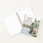 グリーンフォレストファミリーレイクハウスキャビン ノートブック (内部)