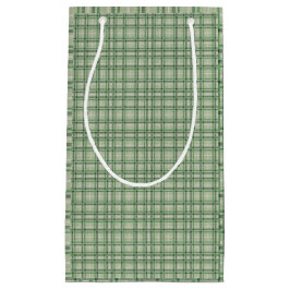 グリーンフォレストプレイド スモールペーパーバッグ