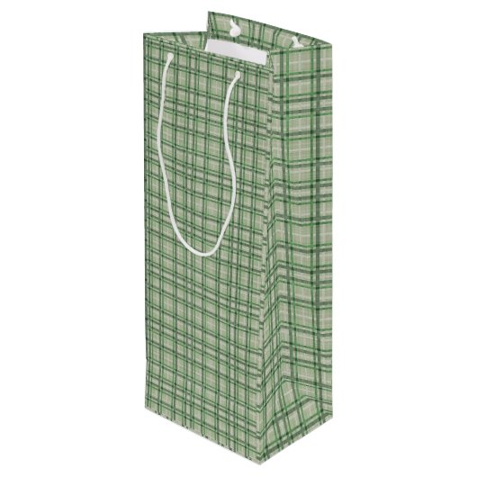 グリーンフォレストプレイド ワインギフトバッグ (裏面アングル)
